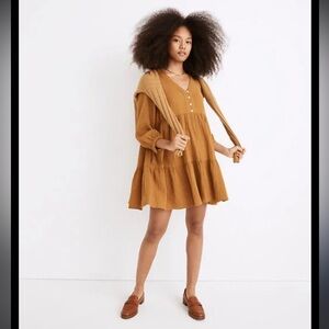 Madewell Lightson Colette Mini Dress. Size 14. 100% cotton